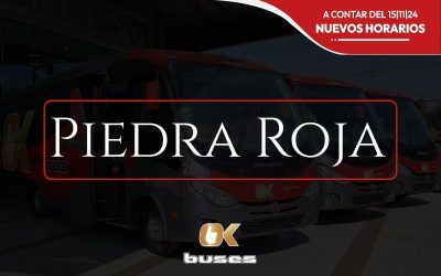 NUEVO HORARIO PIEDRA ROJA – ESCUELA MILITAR